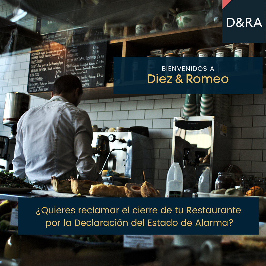 Abogados Diez y Romeo_ Cierre Restaurante Estado de alarma