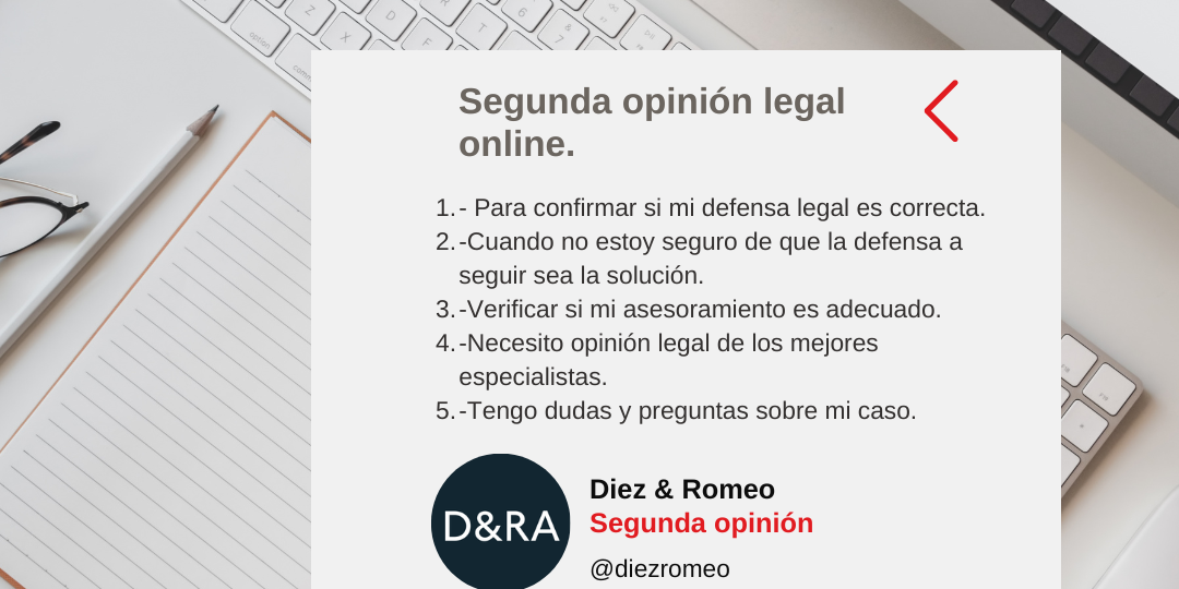 ¿Necesitas una segunda opinión legal online?