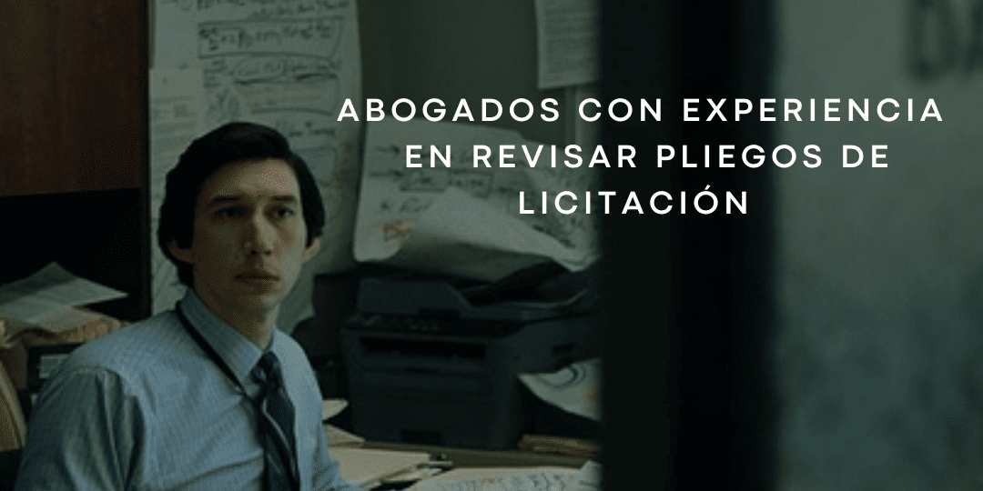 Abogados especializados en estudiar pliegos de contratación