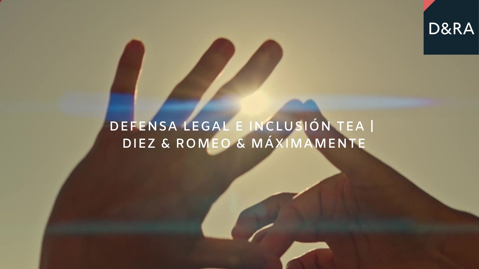 Manos comunicándose con la luz del sol al fondo, simbolizando comprensión y acompañamiento en la defensa de los derechos TEA