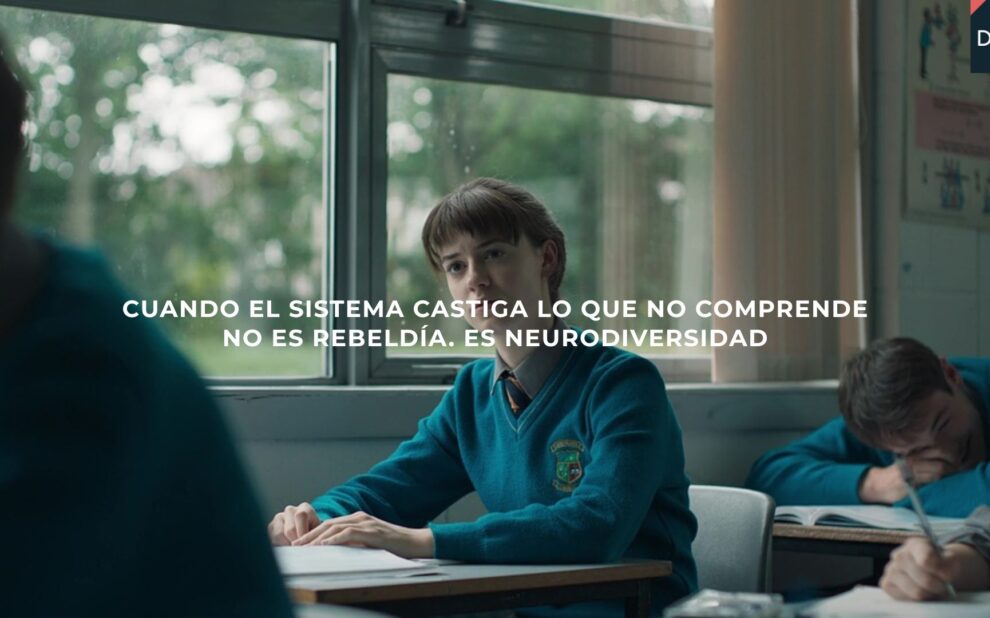 Niños neurodivergentes afrontando procedimientos disciplinarios en el colegio.