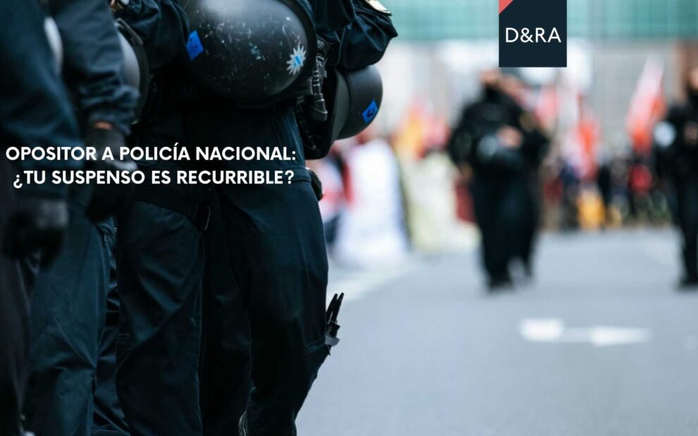 Opositor a Policía Nacional preocupado por su examen y buscando si su suspenso es recurrible