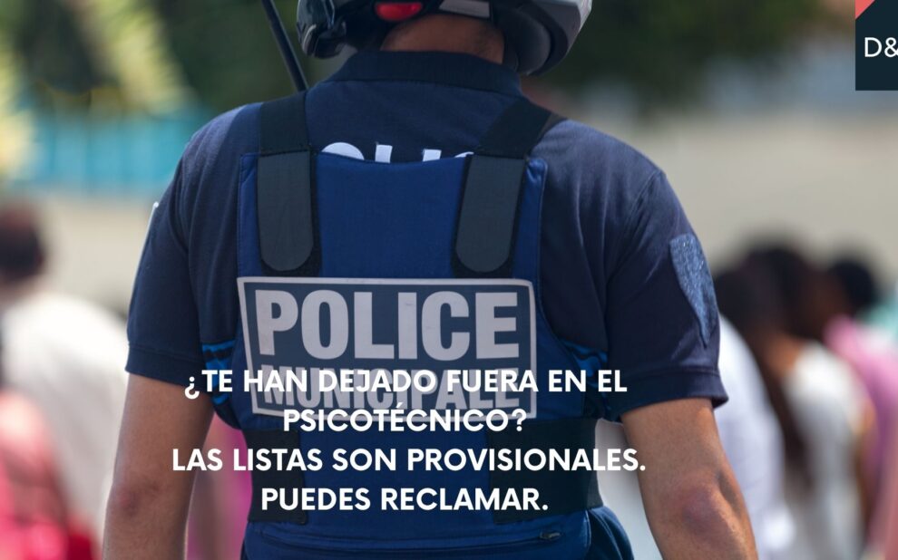 Listas provisionales psicotécnico Policía Municipal Madrid