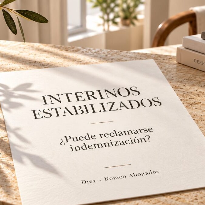 Interinos estabilizados: indemnización por abuso de temporalidad – Díez + Romeo Abogados