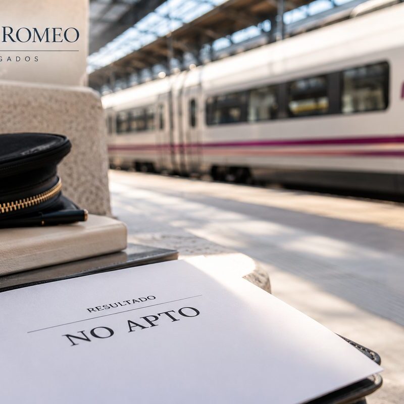 No apto en Renfe: recurso contra una exclusión médica o psicofísica – Díez + Romeo Abogados
