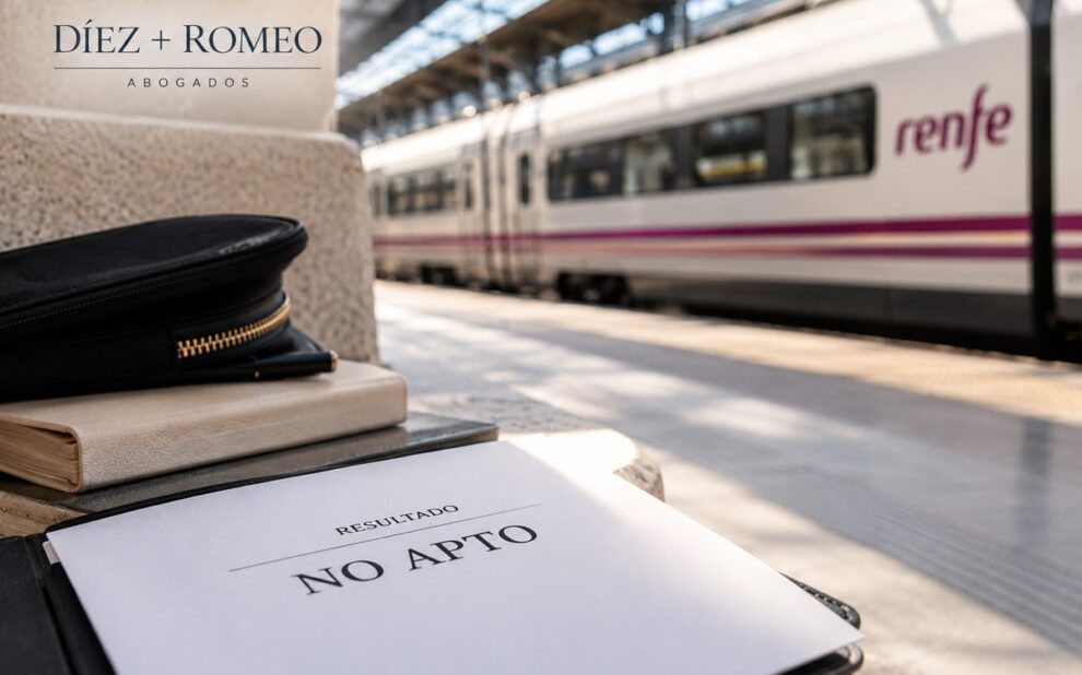 No apto en Renfe: recurso contra una exclusión médica o psicofísica – Díez + Romeo Abogados