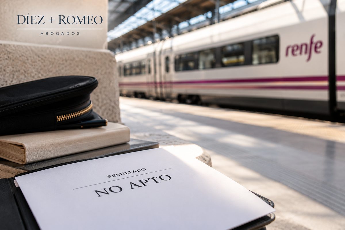 No apto en Renfe: cómo recurrir una exclusión médica No apto en Renfe: recurso contra una exclusión médica o psicofísica – Díez + Romeo Abogados
